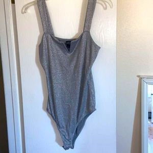 Grey Sparkly Body Suit